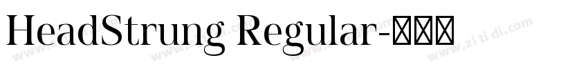 HeadStrung Regular字体转换